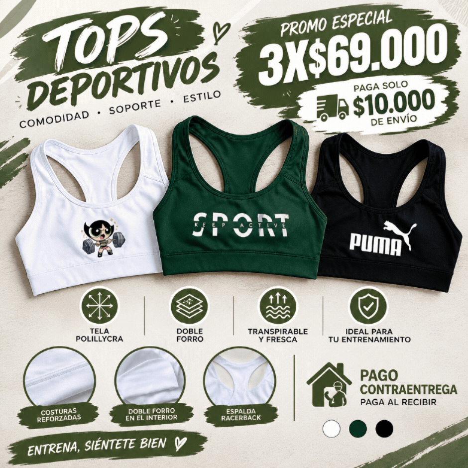 Pack x 3 Top Fit Pro